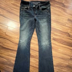 AE kick boot jeans, size 4